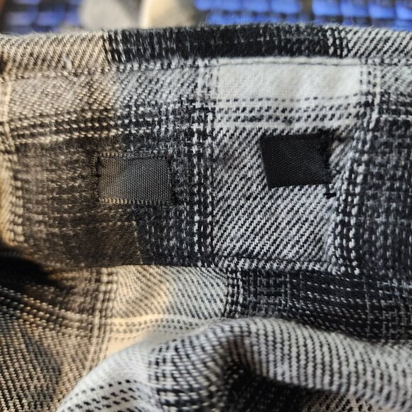 SHEIN Twist Knot Oversized Long Sleeve Plaid Button Front Shirt XS NWT - Picture 11 of 11